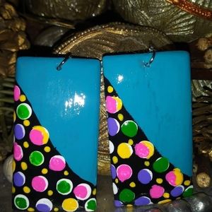 Hand painted earrings